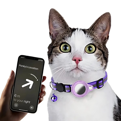 LONDOWİApet shop,Waterproof Reflective Pet Airtag Holder Collar