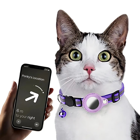 LONDOWİApet shop,Waterproof Reflective Pet Airtag Holder Collar