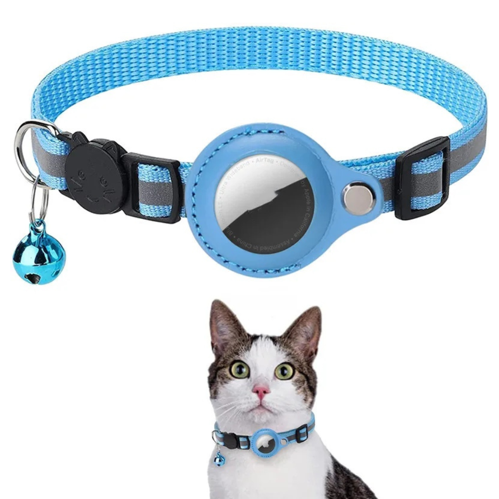 LONDOWİApet shop,Waterproof Reflective Pet Airtag Holder Collar