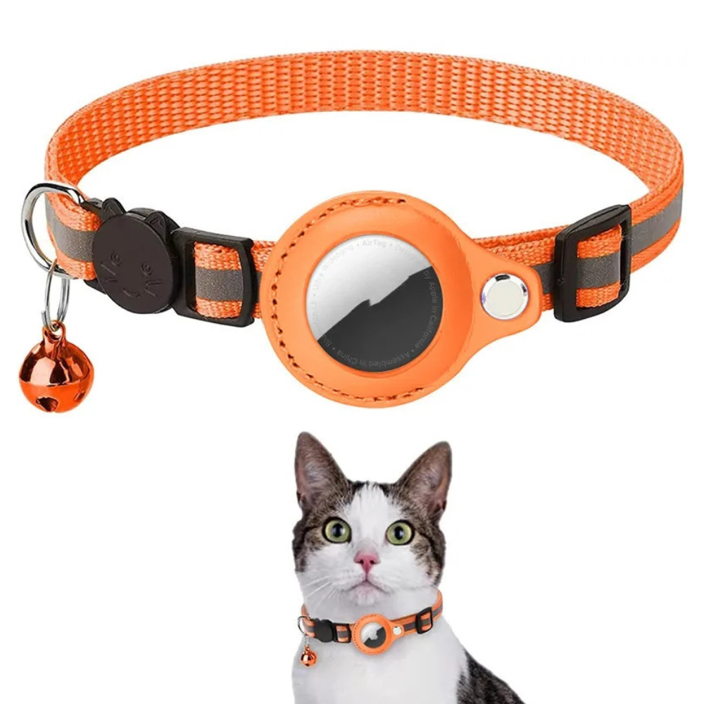 LONDOWİApet shop,Waterproof Reflective Pet Airtag Holder Collar
