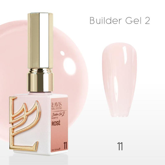 LAVIS Builder Gel in the Bottle (Ver 2) - 11 Rosé - Gel Polish 0.5Oz