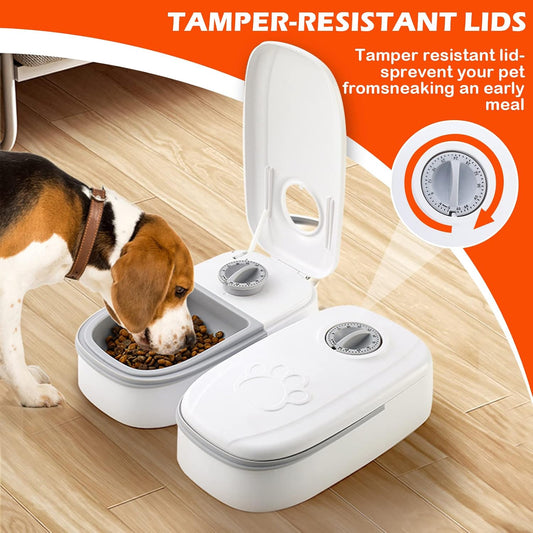 Automatic Pet Feeder Smart Food Dispenser For Cats Dogs Timer Stainless Steel Bowl Auto